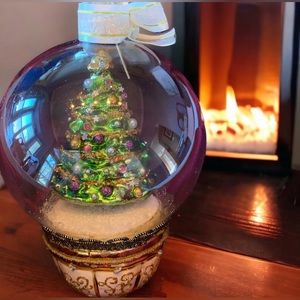 Polish Handcrafted Vitbis Glass Christmas Tree Ornament Elegant Collectible